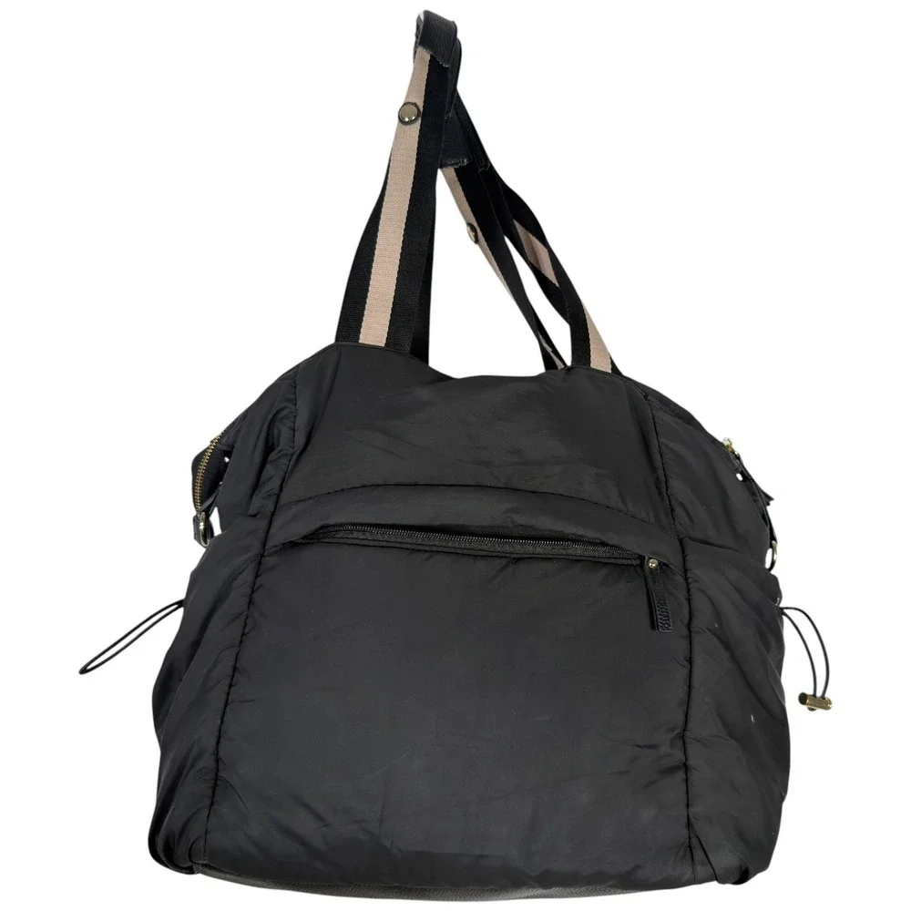 Tommy Bahama Black Puffer Tote Bag Polyester Travel Shoulder Bag